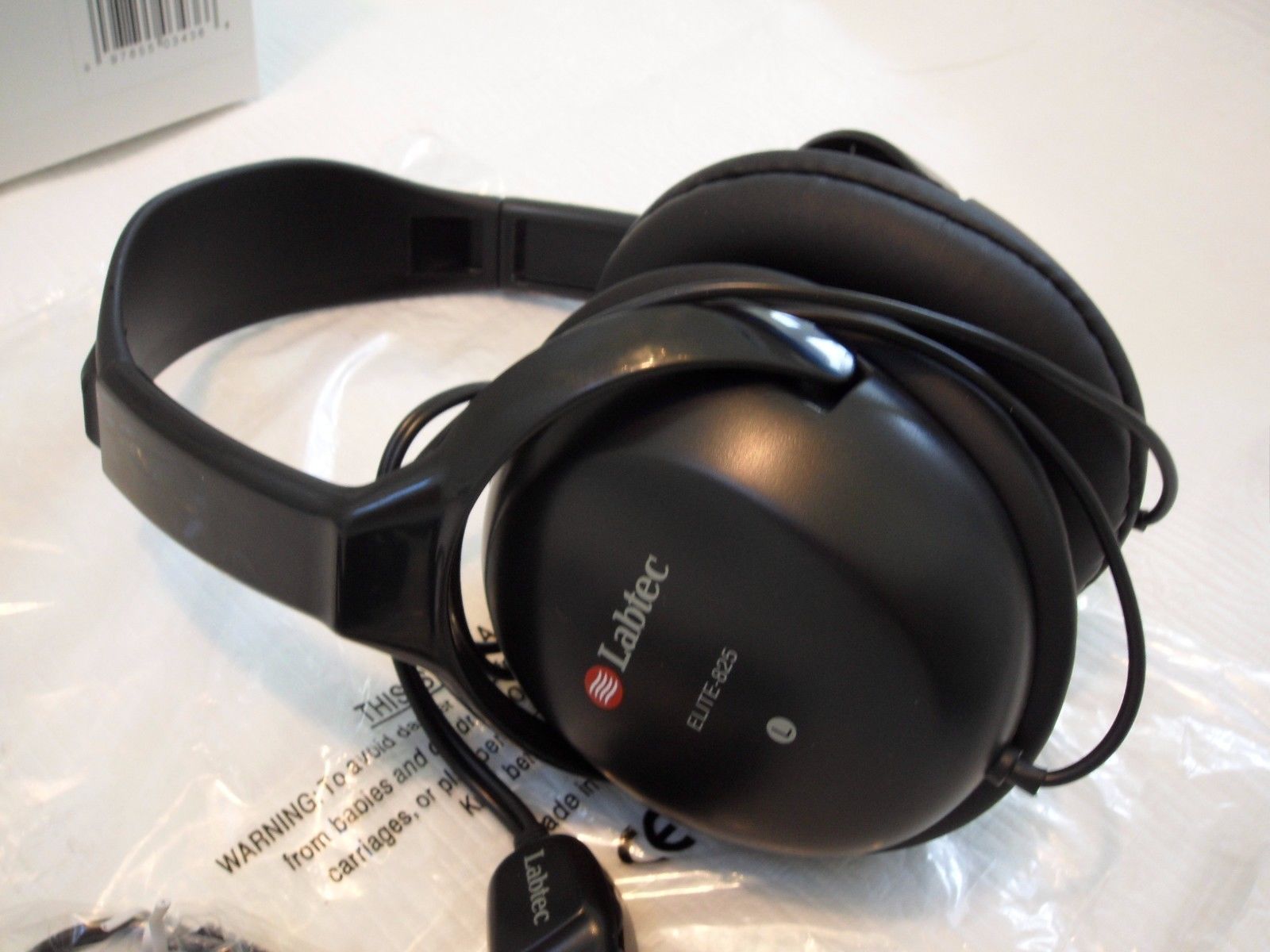 LABTEC LOGITECH ELITE 825 STEREO DESKTOP COMPUTER PC HEADPHONES laptop notebook