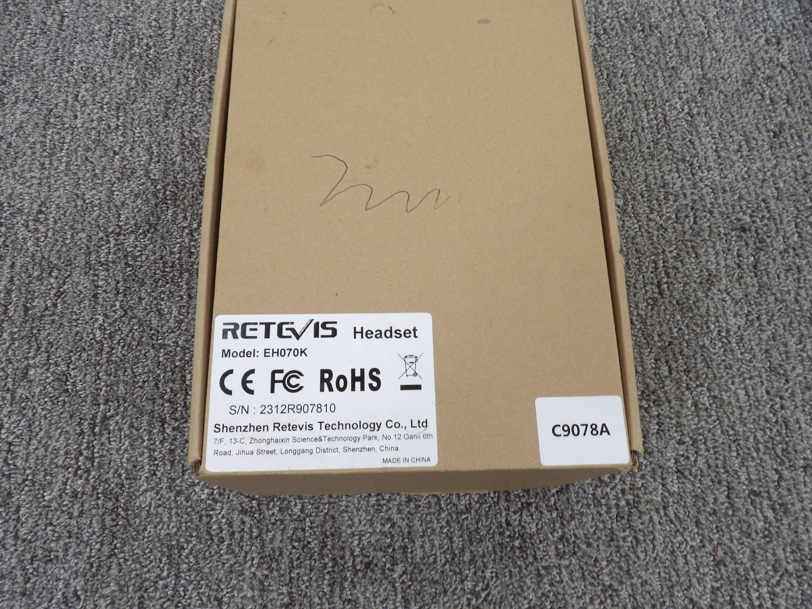 Retevis EH070K Heavy Duty Over-Ear Headset with Boom Mic for Two-Way Radio
