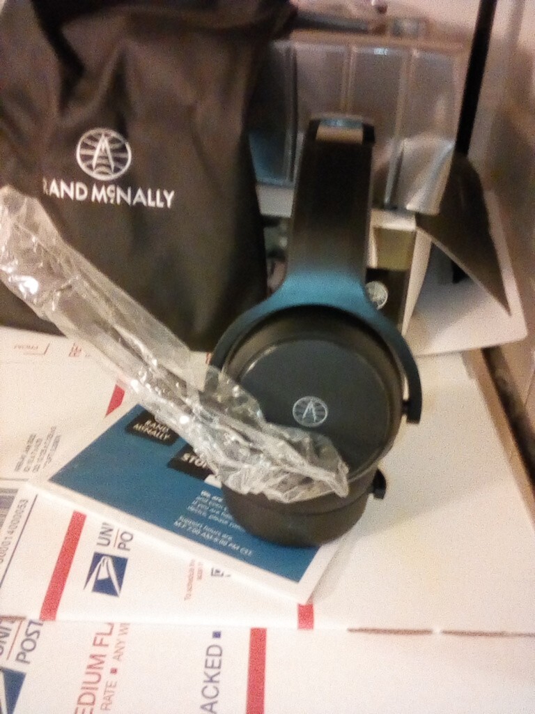 Rand McNally ClearDryve 50 2-in-1 Wireless Bluetooth Headphones/Headset (Black)