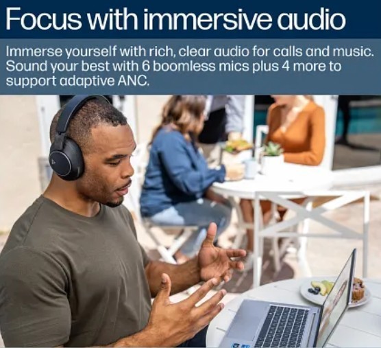 Poly Voyager Surround 80 UC Microsoft Teams Certified USB-C Headset (8H2G3AA)