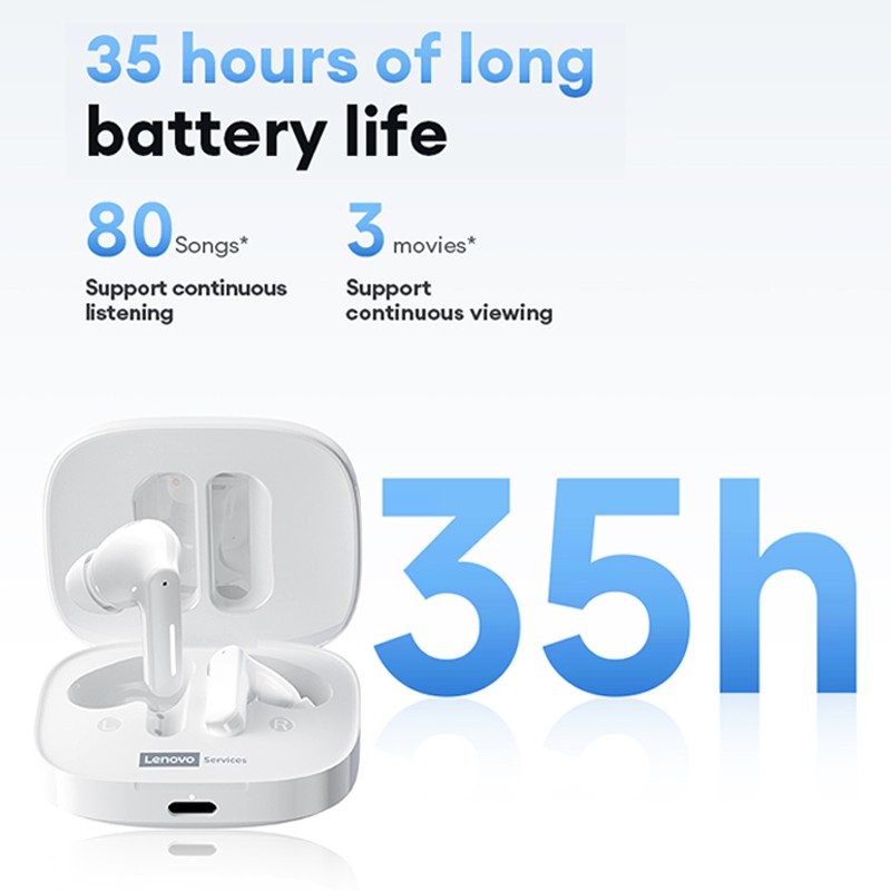 Lenovo LE209 Wireless Gaming Earbuds Bluetooth 6.0 ANC Waterproof 35H Battery