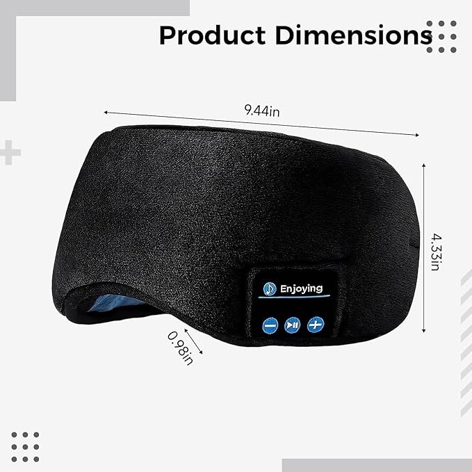 Sleep Headphones Bluetooth 5.2 Headband, Wireless Earphones, Sweat Resistant