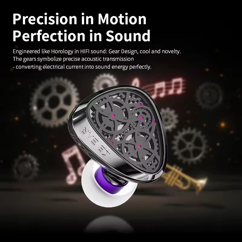 KBEAR TB-PRO PU+PEEK+DLC Composite Diaphragm Dynamic Driver IEM Earphones