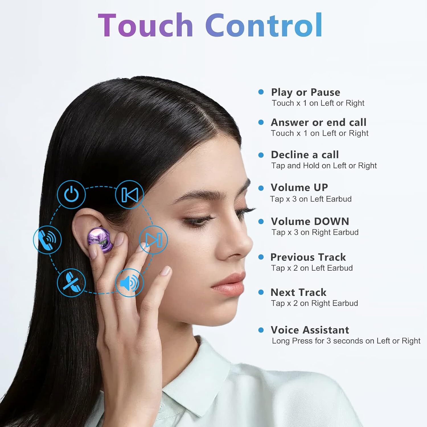 For Samsung Galaxy S23 S22 S25 Ultra S24+ Bluetooth Wireless Invisible Earphones