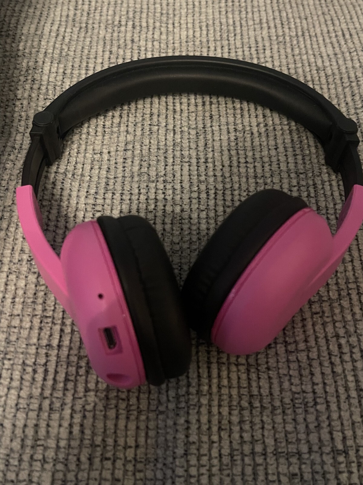 BuddyPhones Play Pink & Black Wireless Bluetooth Headphones for Kids, Foldable