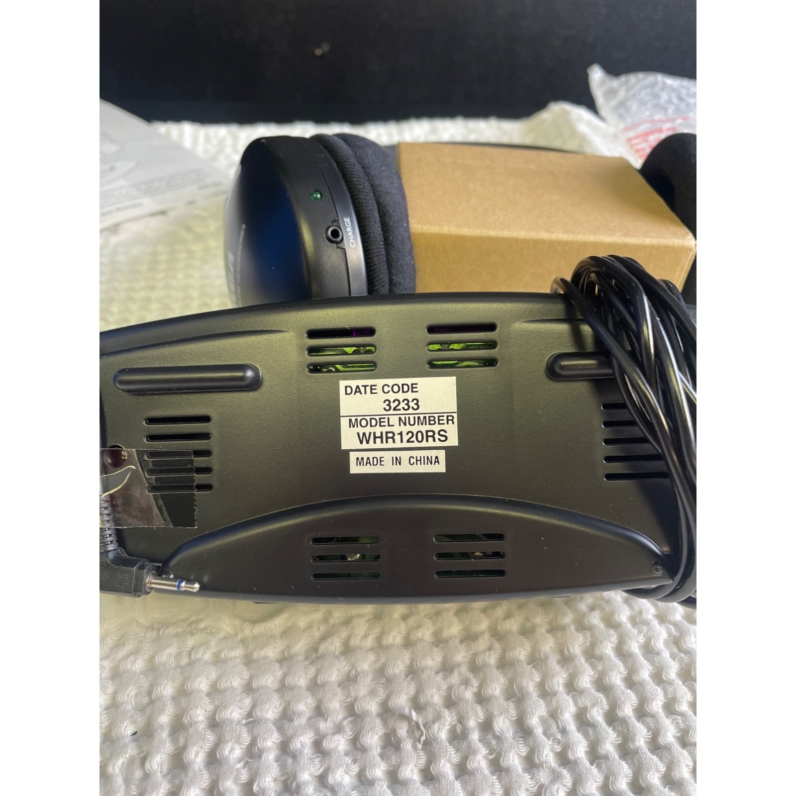 RCA Wireless Headphones Infra Red 25′ Range WHR120RS SKU 2715