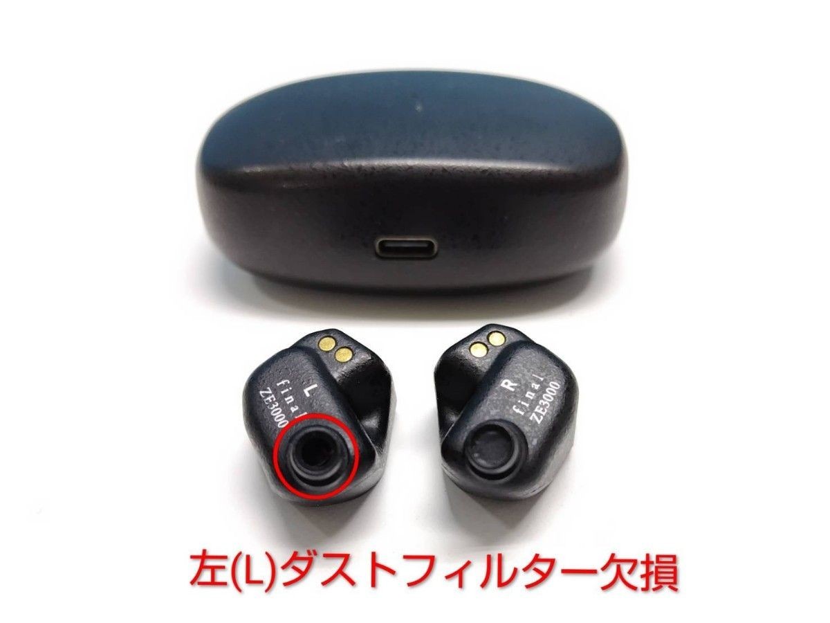 FINAL AUDIO ZE3000 Bluetooth Earphones HI-FI Wireless Black Tested from Japan
