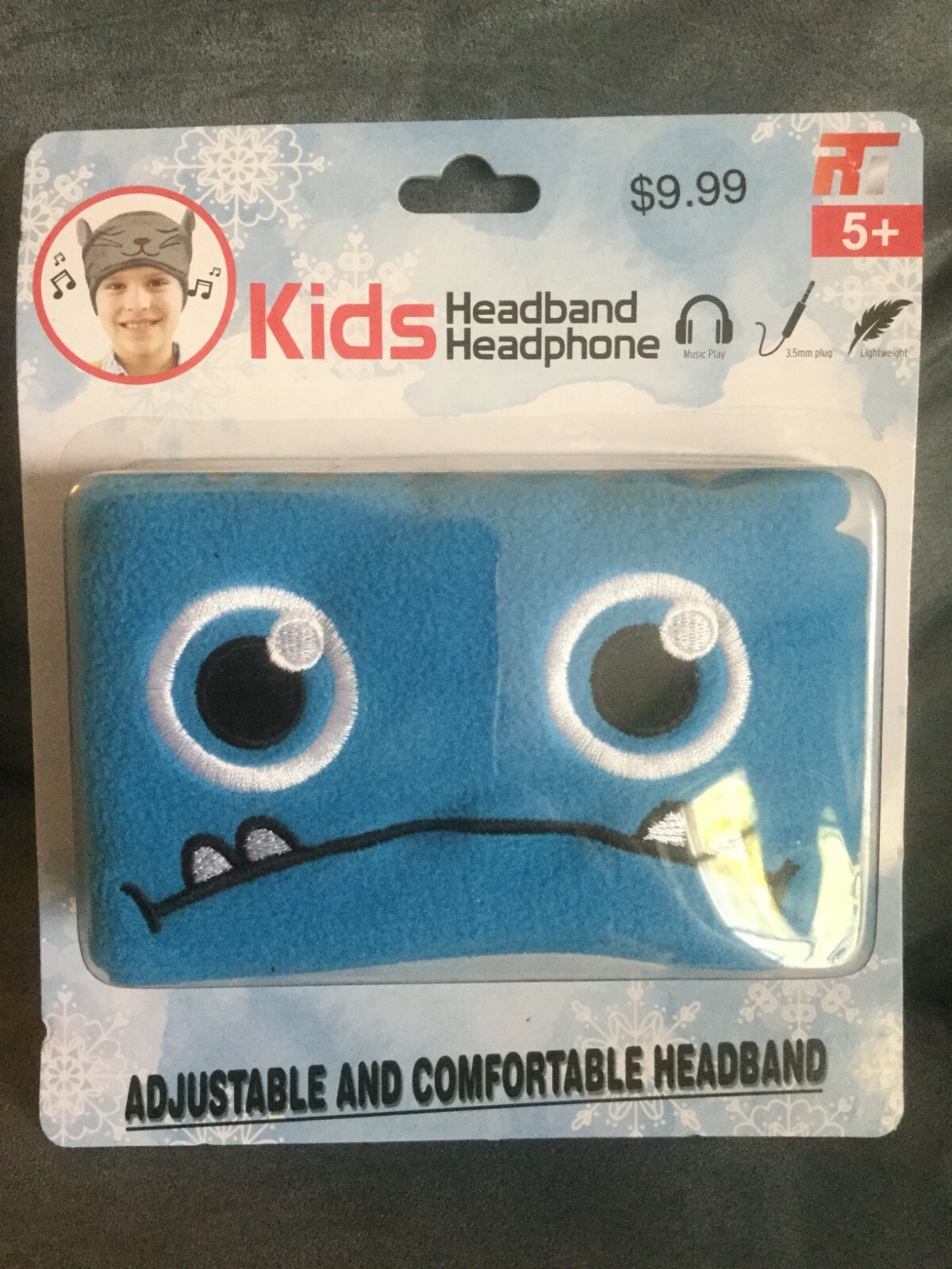 CVS KIDS HEADBAND HEADPHONE BLUE MONSTER PLAYS MUSIC – SEE DESCRIPTION