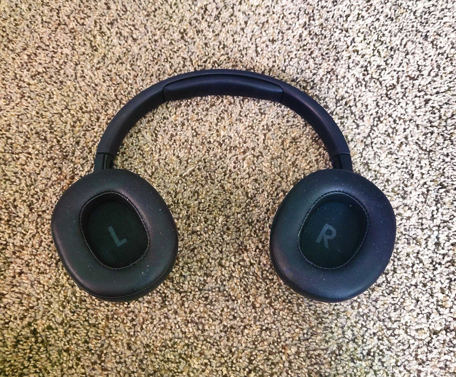 JBL TUNE 750BTNC Over-Ear Headphones Black Bluetooth 3.5mm USB-C Used