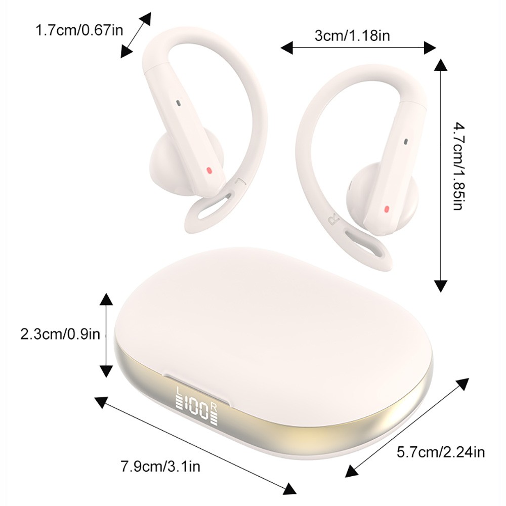 Wireless Bluetooth Earphones Sports Headphones Ear Hook Running Earbuds Headset