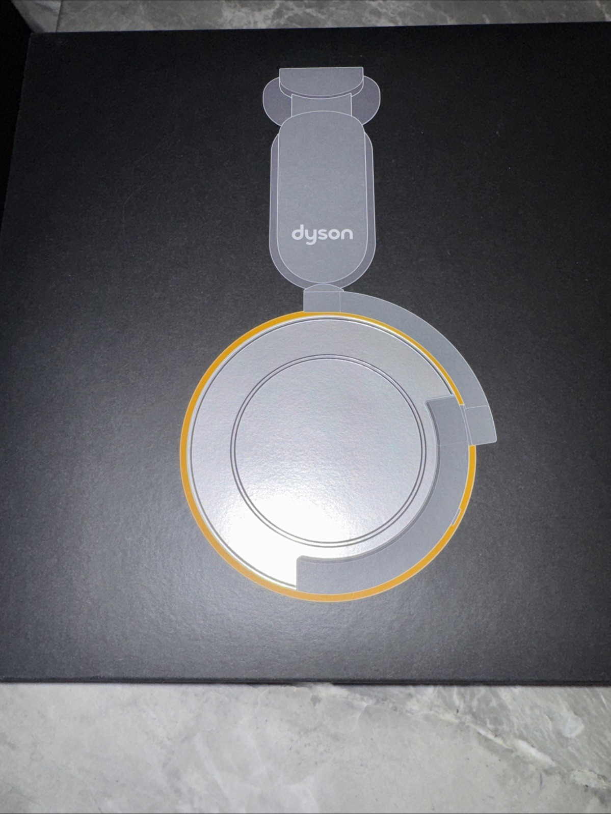 Dyson OnTrac Headphones – Noise Cancelling- New/Unopened – Silver/Yellow