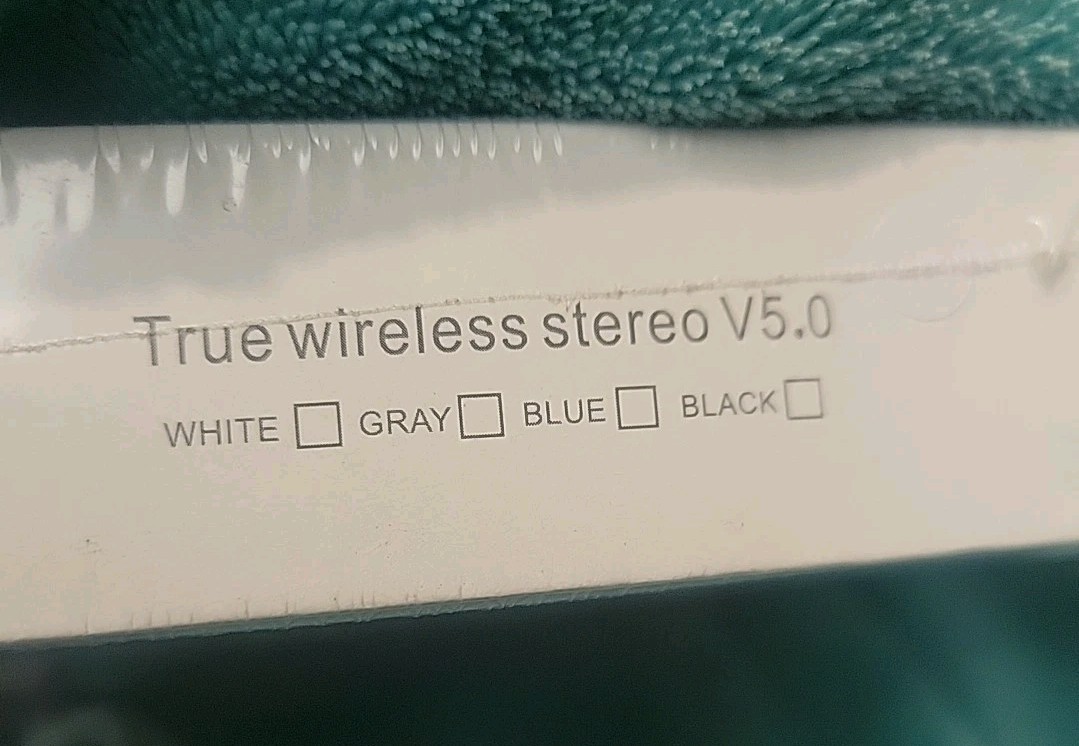 InPods 12 -Wireless Stereo Earbuds V5.0 Pro for iPhone or Android, New, White
