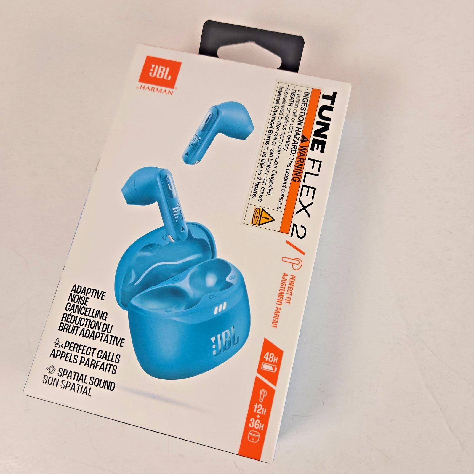 JBL Tune Flex 2 True Wireless Noise Cancelling Earbuds (Turquoise)