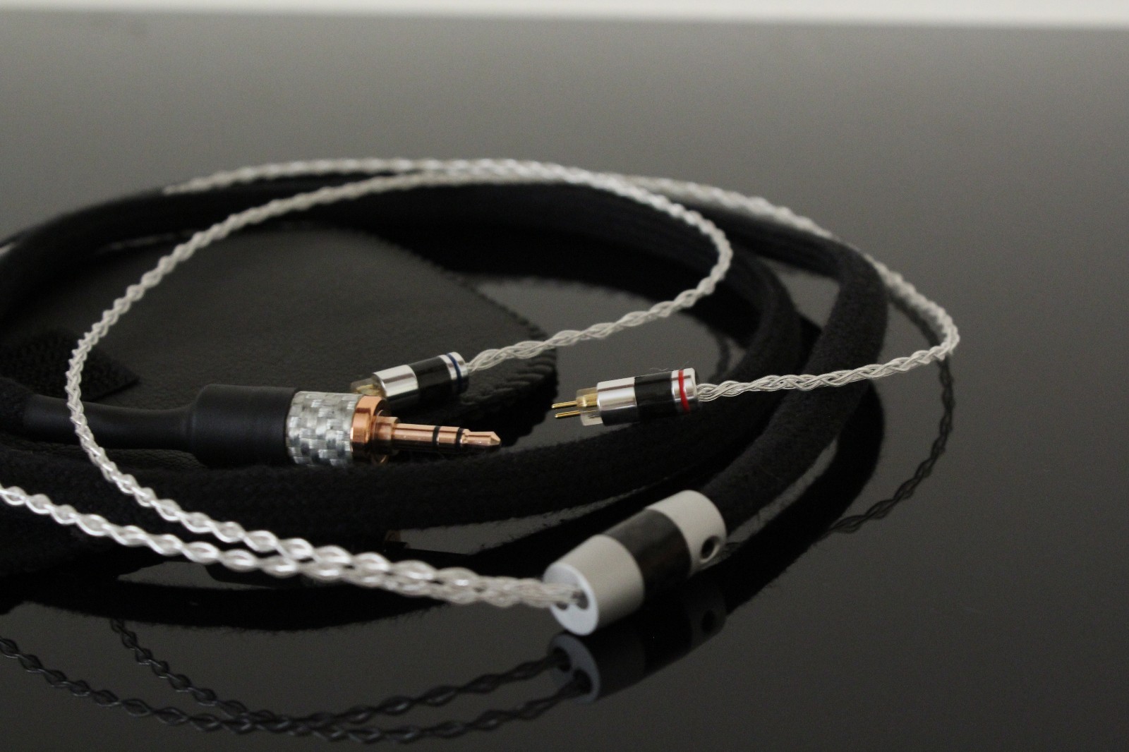 0,78 mm 2 pin cable for AUDEZE ISINE – Silver conductor 8 cores-3.5mm or 2.5mm