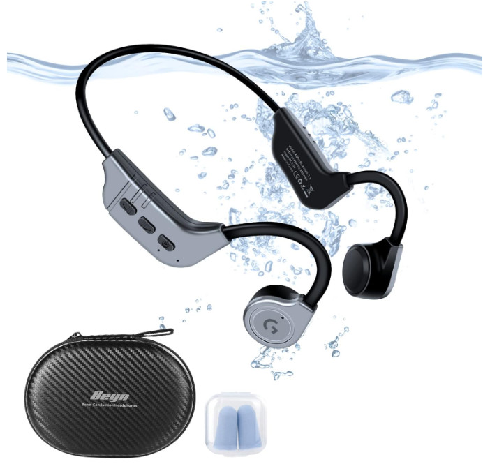 Auriculares de conducción ósea Auriculares inalámbricos Bluetooth con micrófono