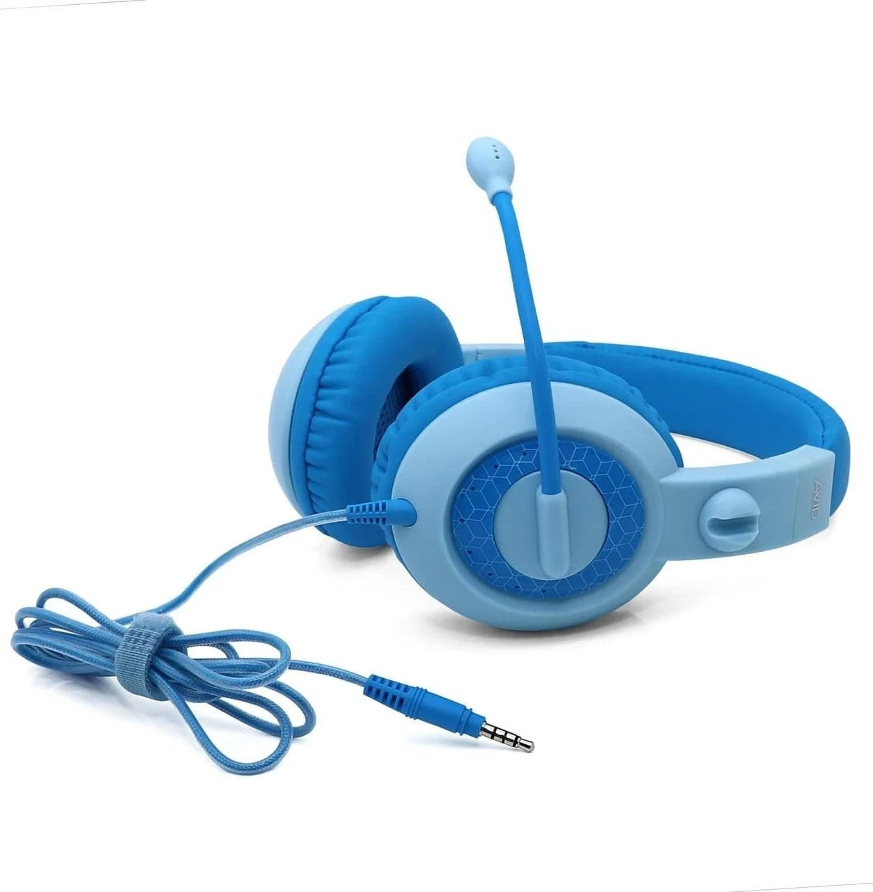 AVID AE-25 Early Learner Headset Safe Volume SideKick Mic 3.5mm TRRS Blue