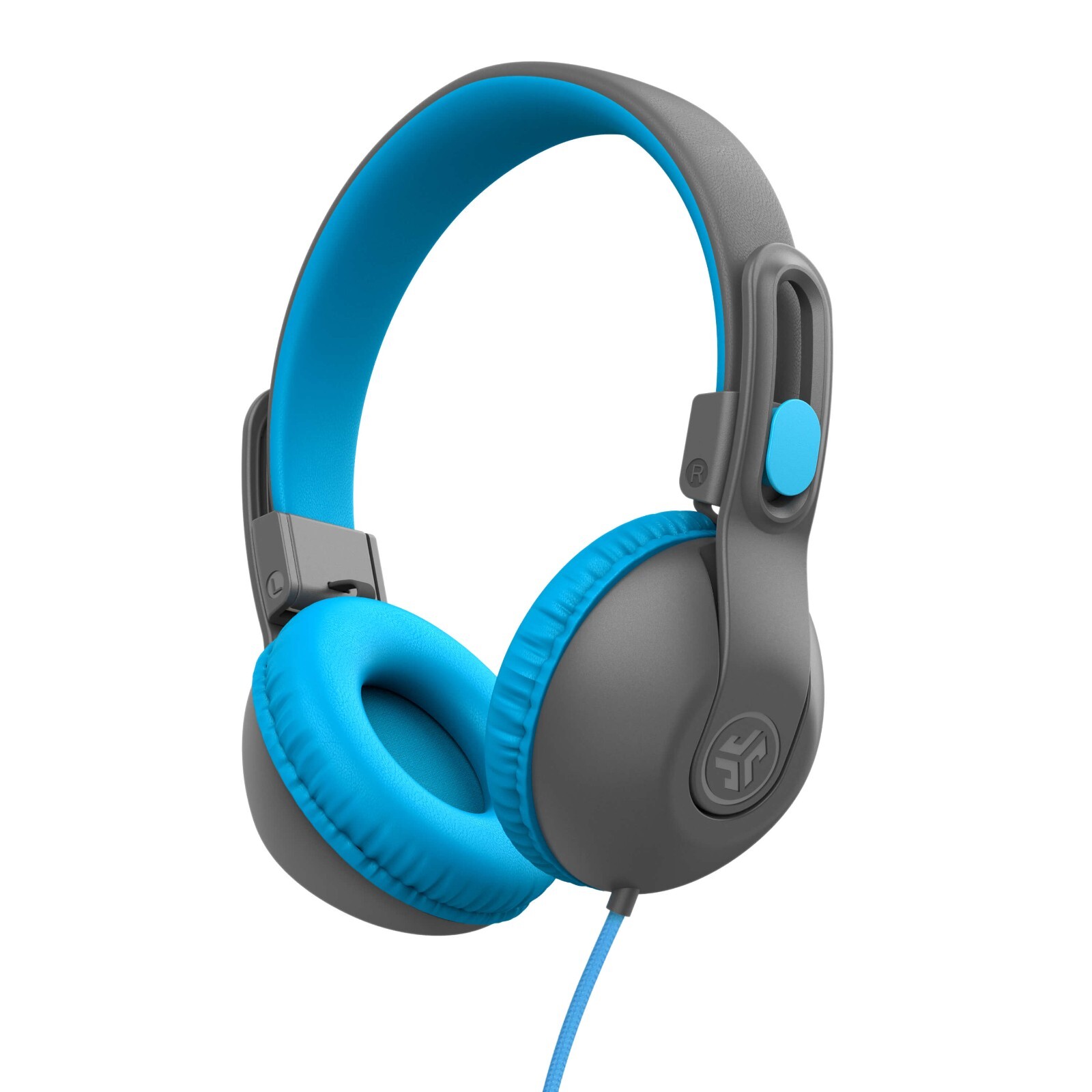 JLab Studio 2 Wired Kids Headphones, Volume Safe, School, Travel, 3.5mm, On-Ear