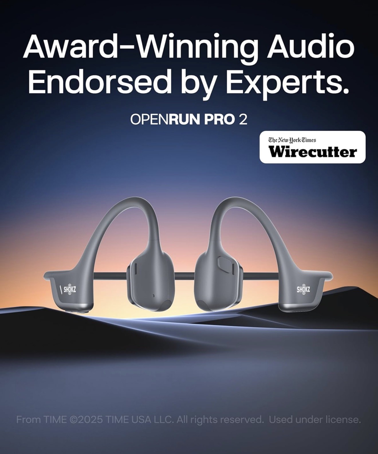 Shokz | OpenRun Pro 2 Bone Conduction Open-Ear Sport | Black