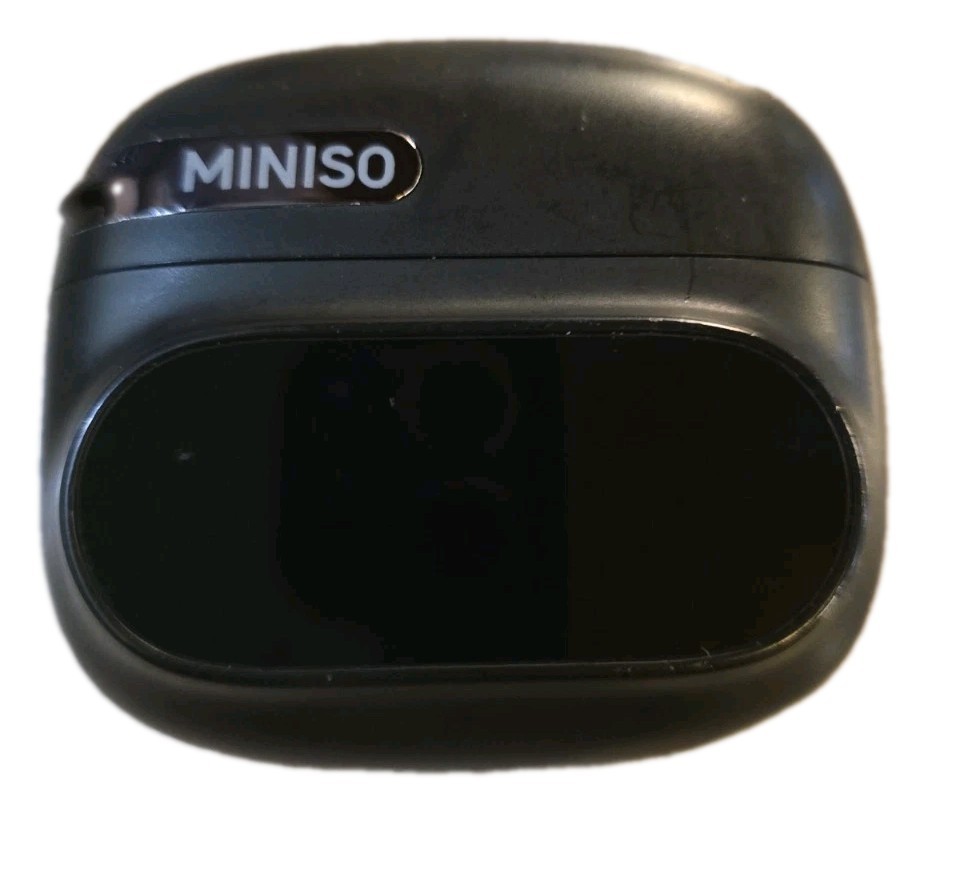 MINISO Open Ear Wireless Bluetooth Earbuds Ear Hook Black w/ Charging Case