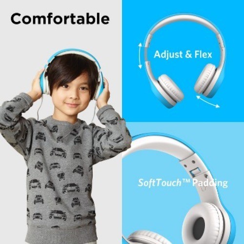 LilGadgets Connect+ Style Wired Headphones Designed for Kids Age 3+