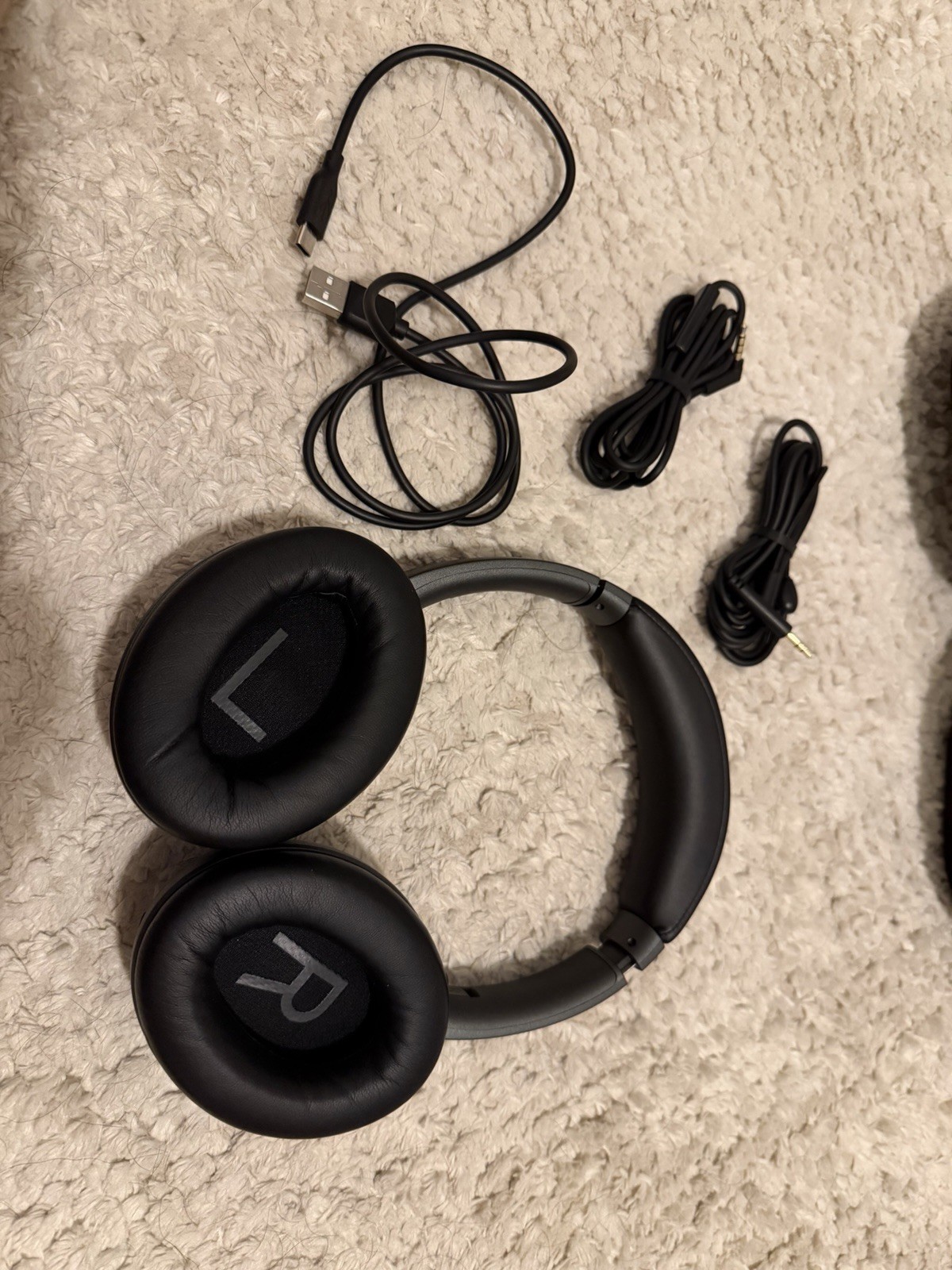 Acrux Bluetooth Wireless Over-Ear Headphones Headband Gray/Black w/ Case, USB