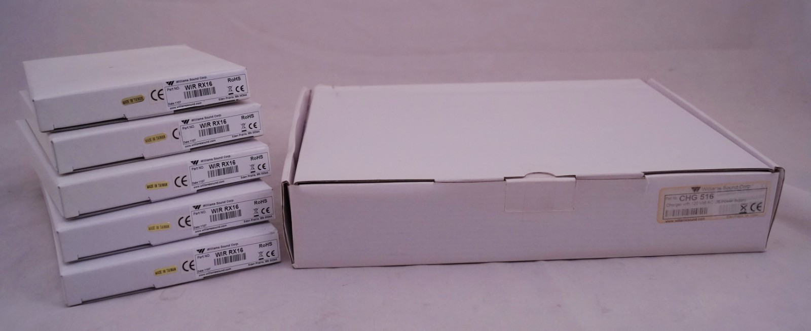 New Set of Williams Sound-Under Chin-Infrared WIR RX16 and Charger Base.