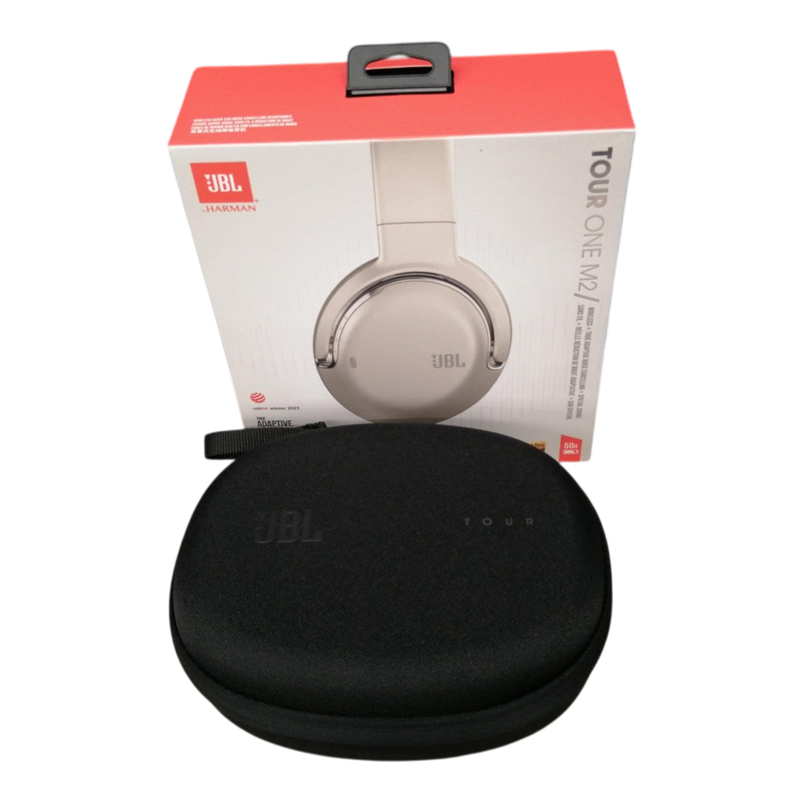 JBL Tour One M2 Wireless Noise Canceling Headphones White Tested Japan w/BOX