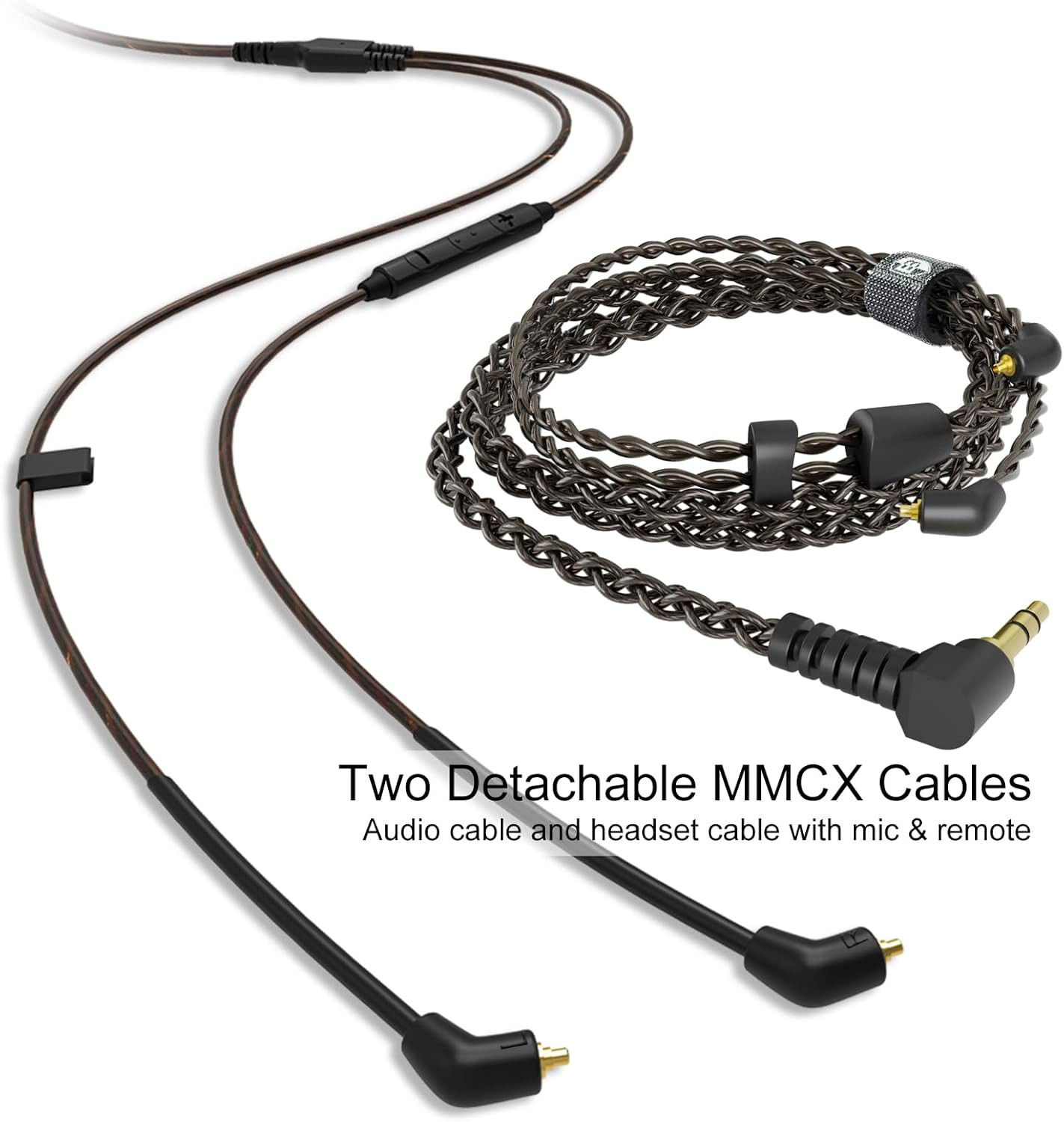 Triple Driver in Ear Monitors Bmaster In-Ear Headphones with Silver-Plated MMCX