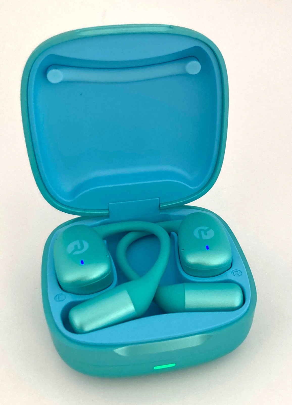 Raycon Essential Open Bluetooth Earbuds Mint Green Sky Blue RB0715-25E-MIN