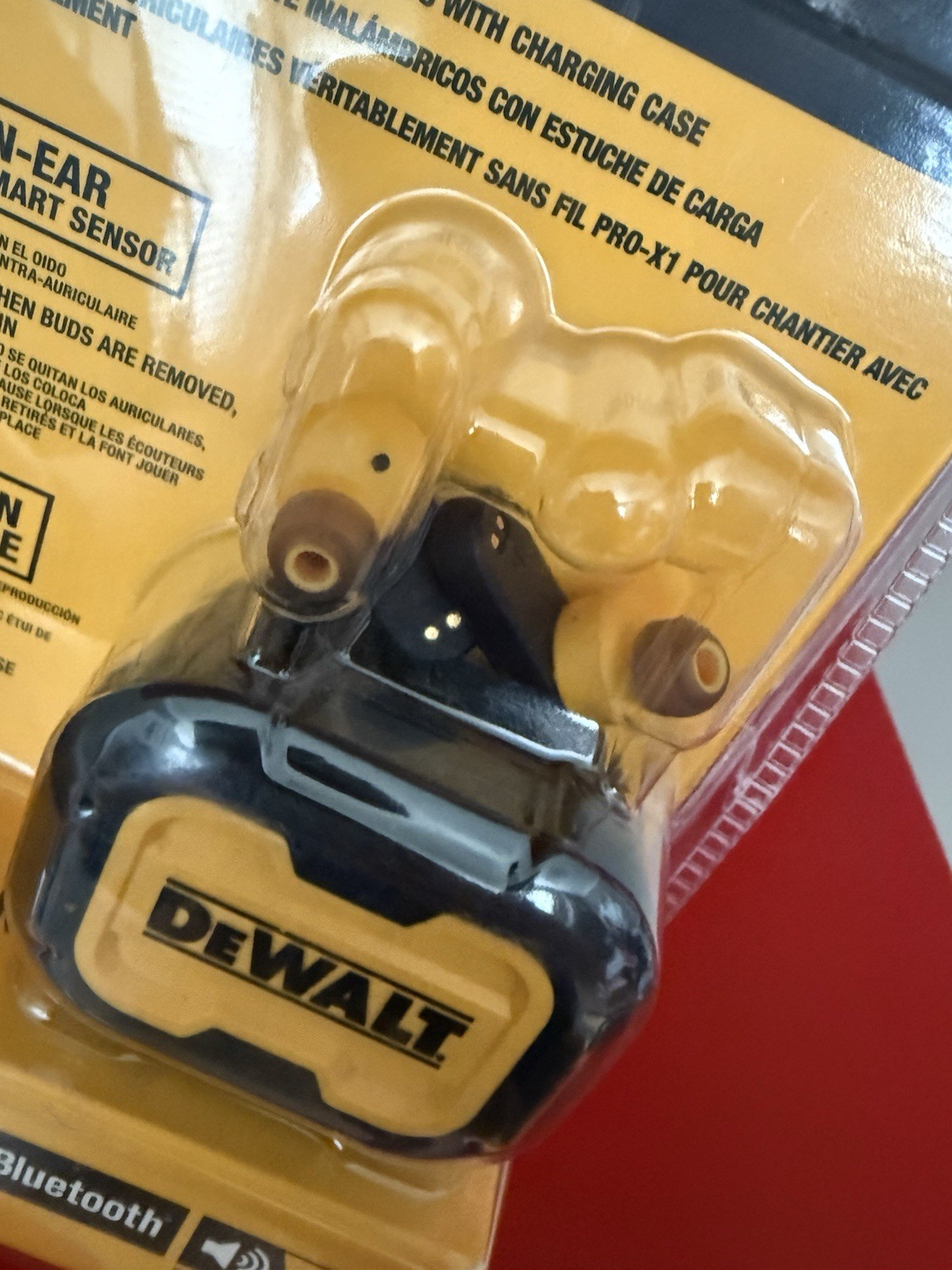 DEWALT DXMA1902092 Pro-X1 Jobsite Bluetooth Earbuds – Black/Yellow NEW Open Box