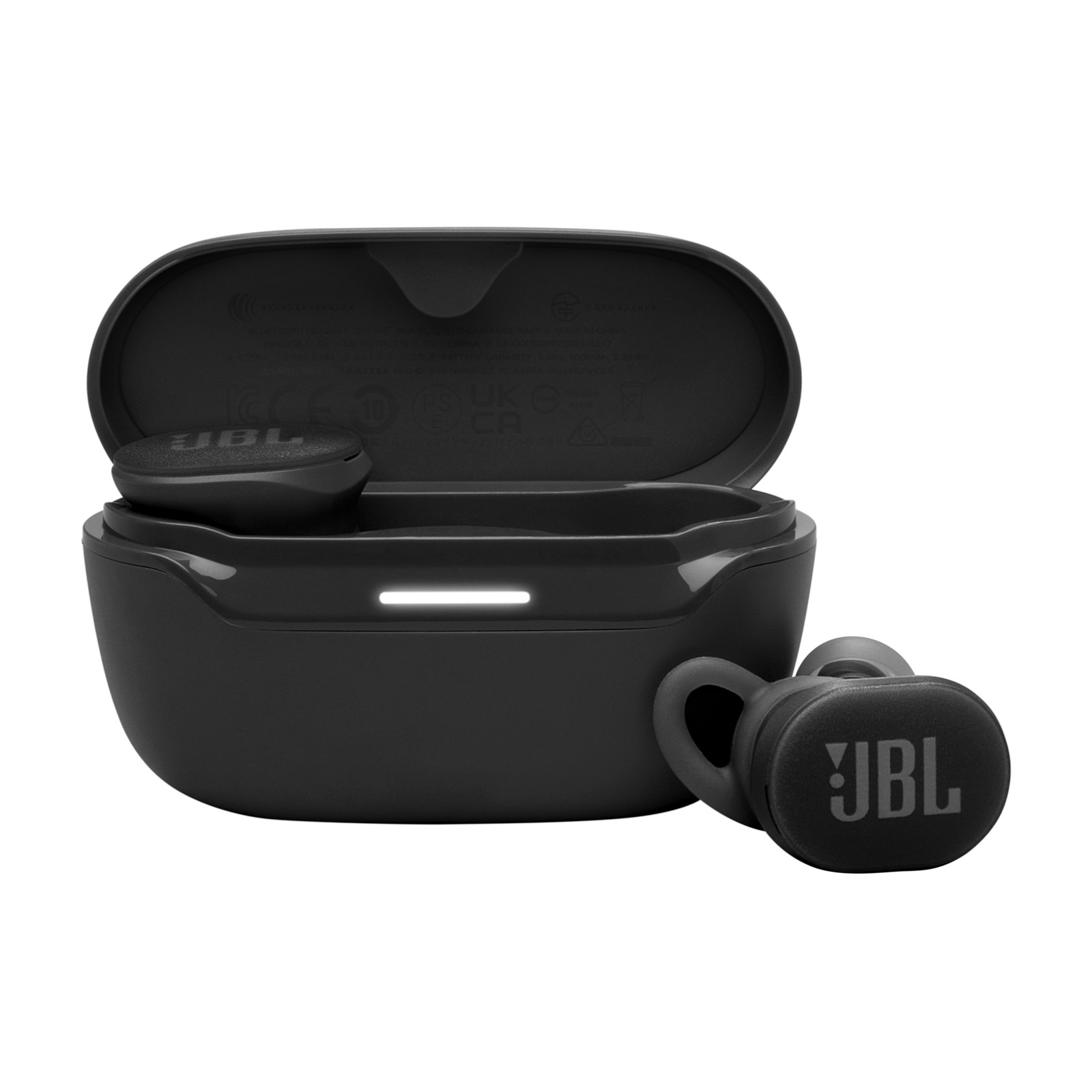 JBL Endurance Race 2 Bluetooth Noise-Canceling Wireless IP68 Earbuds (Black)
