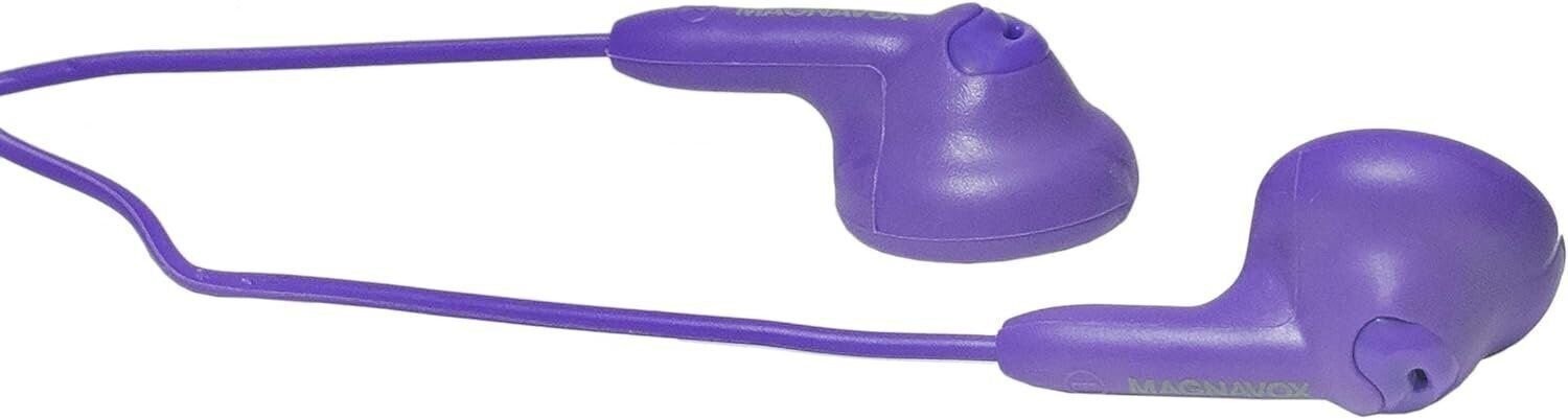 Magnavox MHP4820M-PL Gummy Earbuds with Microphone in Purple | Available in…