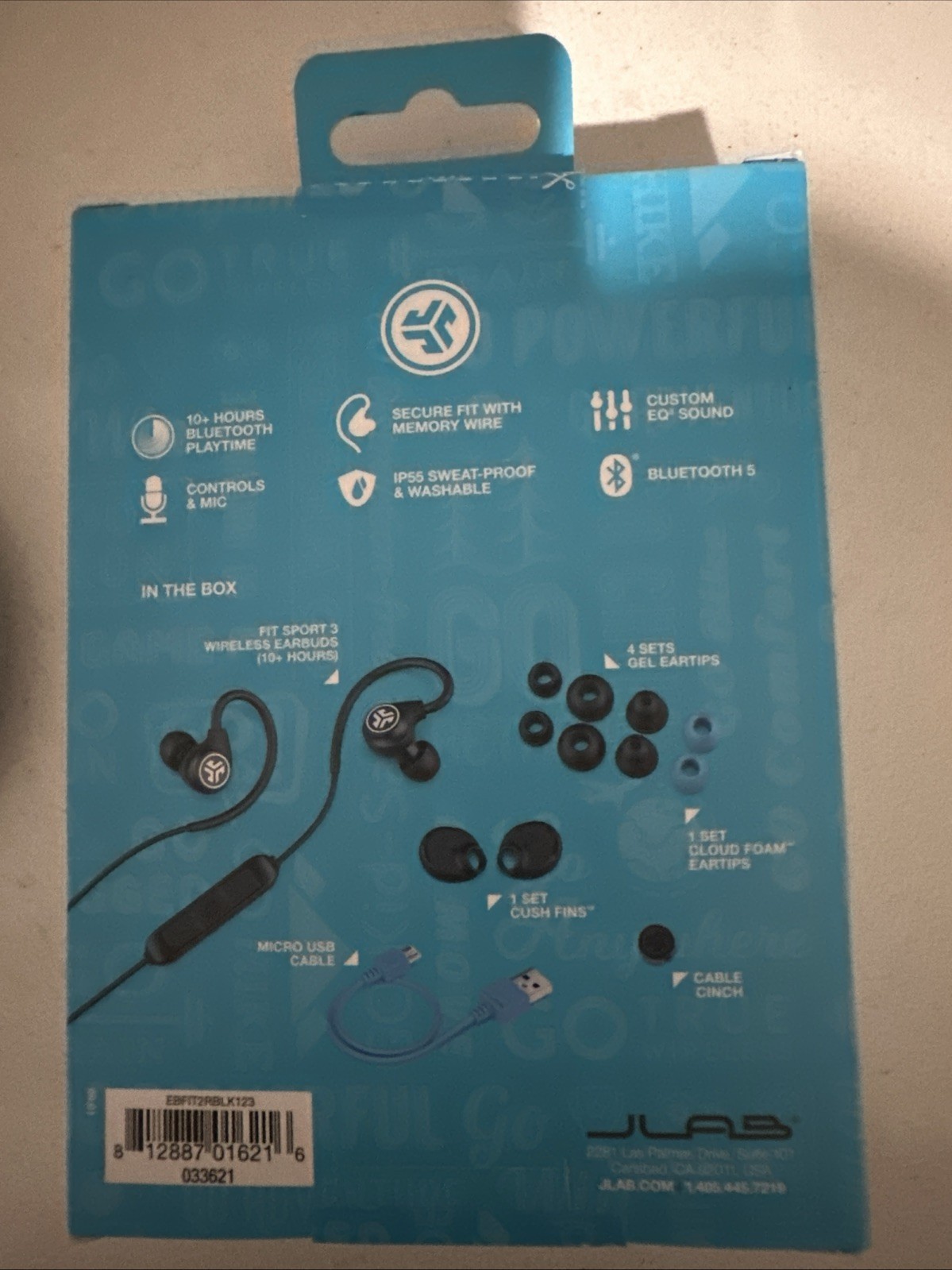 JLAB FITSPORT3 WIRELESS EARBUDS Black