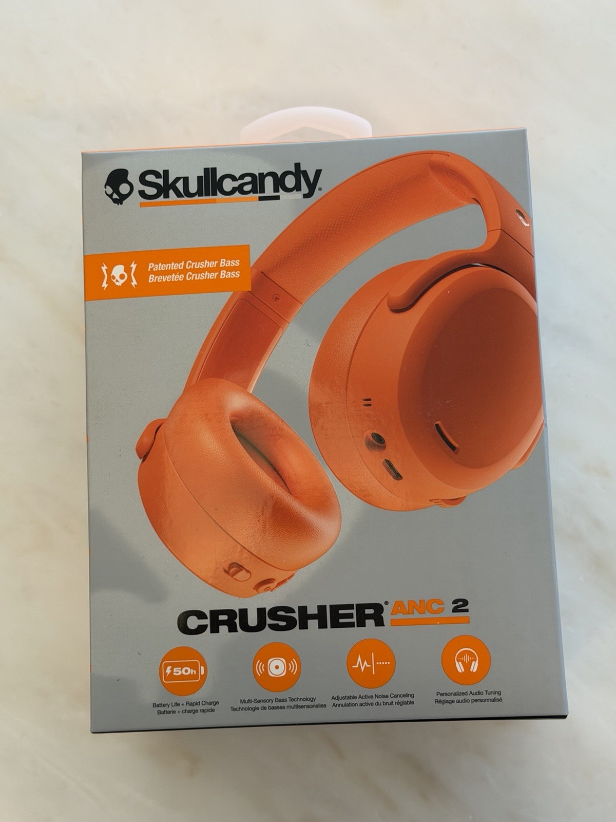 Skullcandy Crusher ANC 2 Plasma Bluetooth Multi-Sensory Bass Noise Cancelling