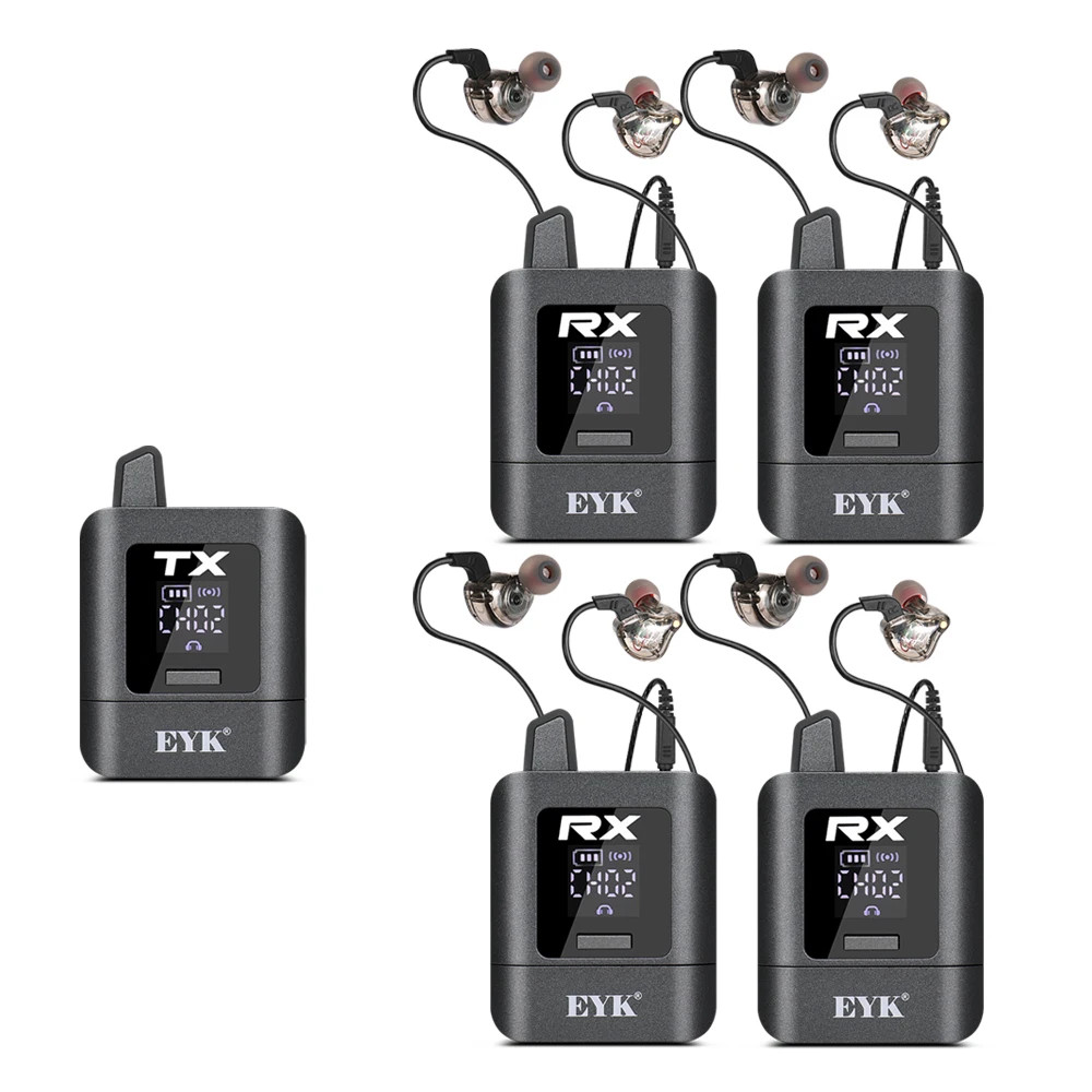 2.4G Digital Stereo in Ear Monitor System Stable Wireless Transmission Low Laten