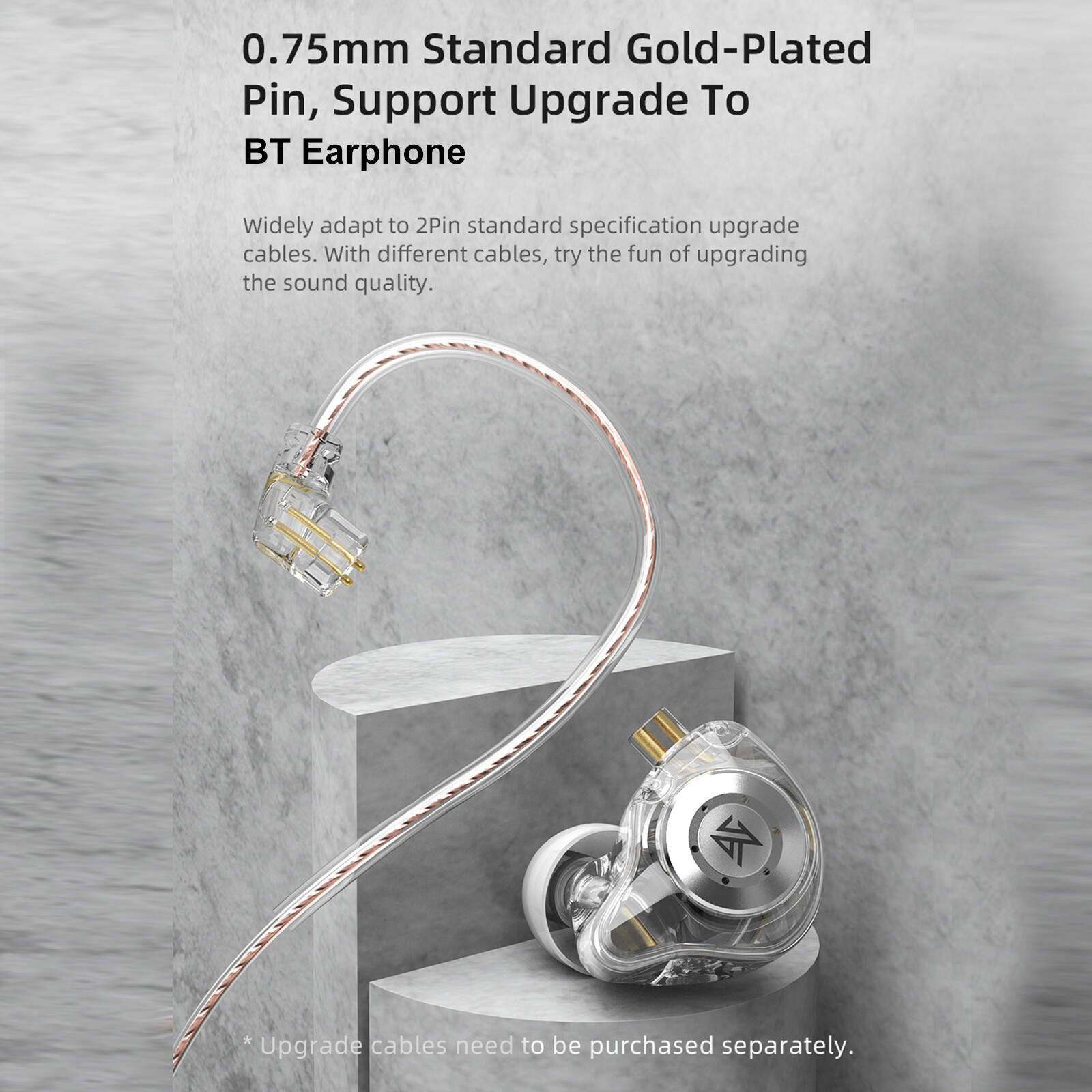 KZ EDX Pro Dual Magnetic Dynamic Unit Earphones Stage Monitor Headphones U8Q0