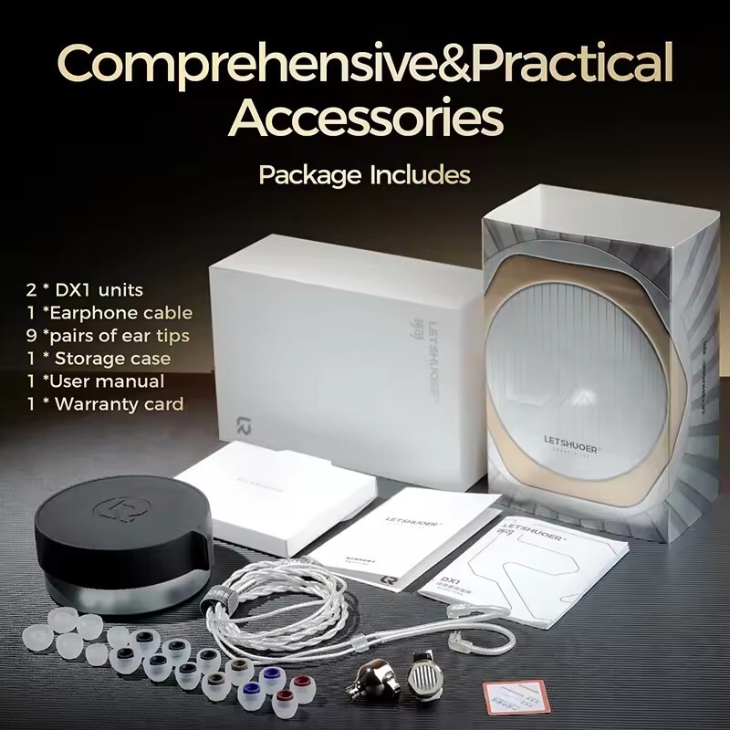 LETSHUOER DX1 11mm Aluminum-Magnesium Alloy Nanoparticle Coated Dynamic Driver