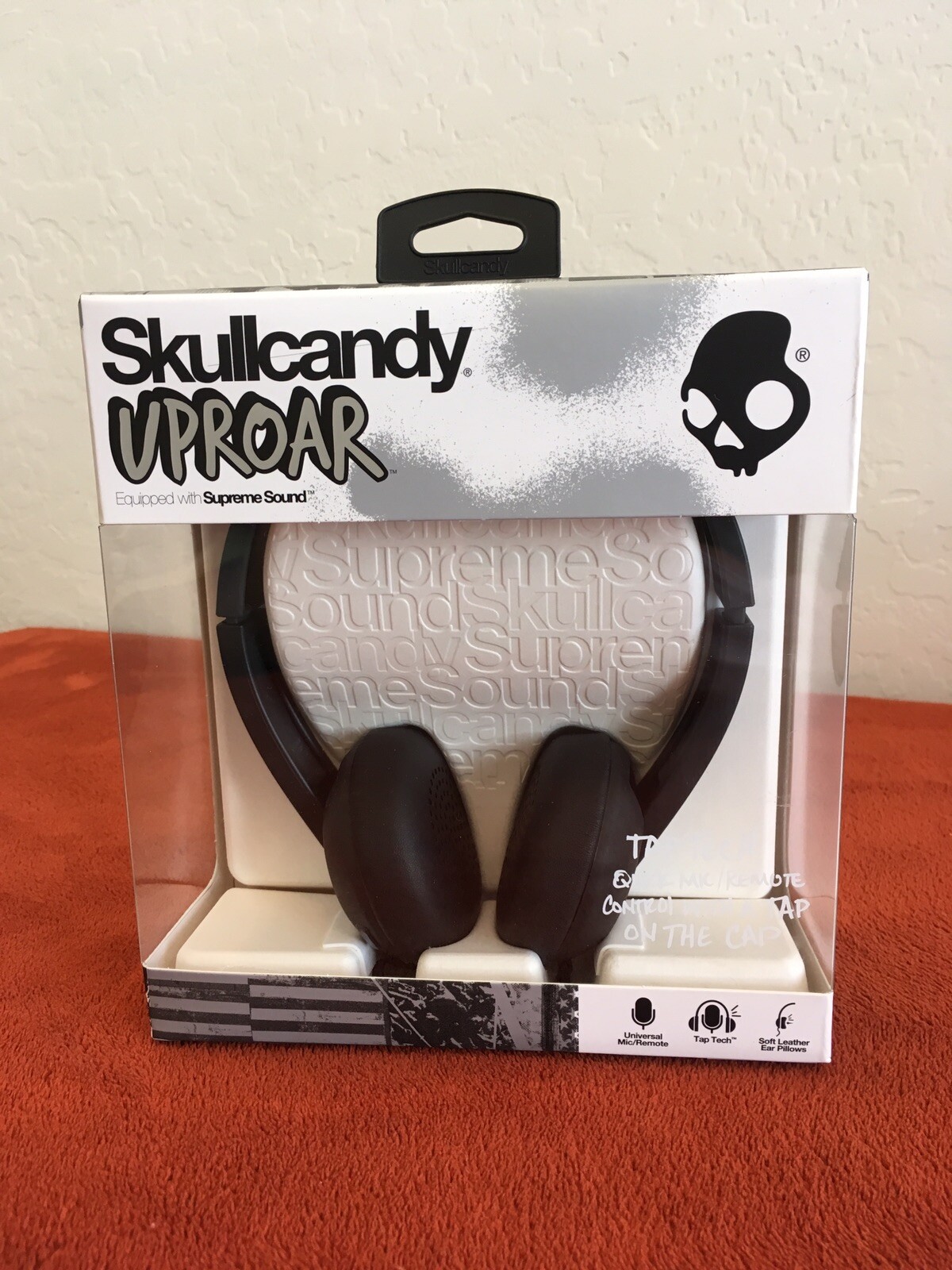 NEW SEALED Skullcandy S5URHT-456 Uproar Headphones – Black/Gray