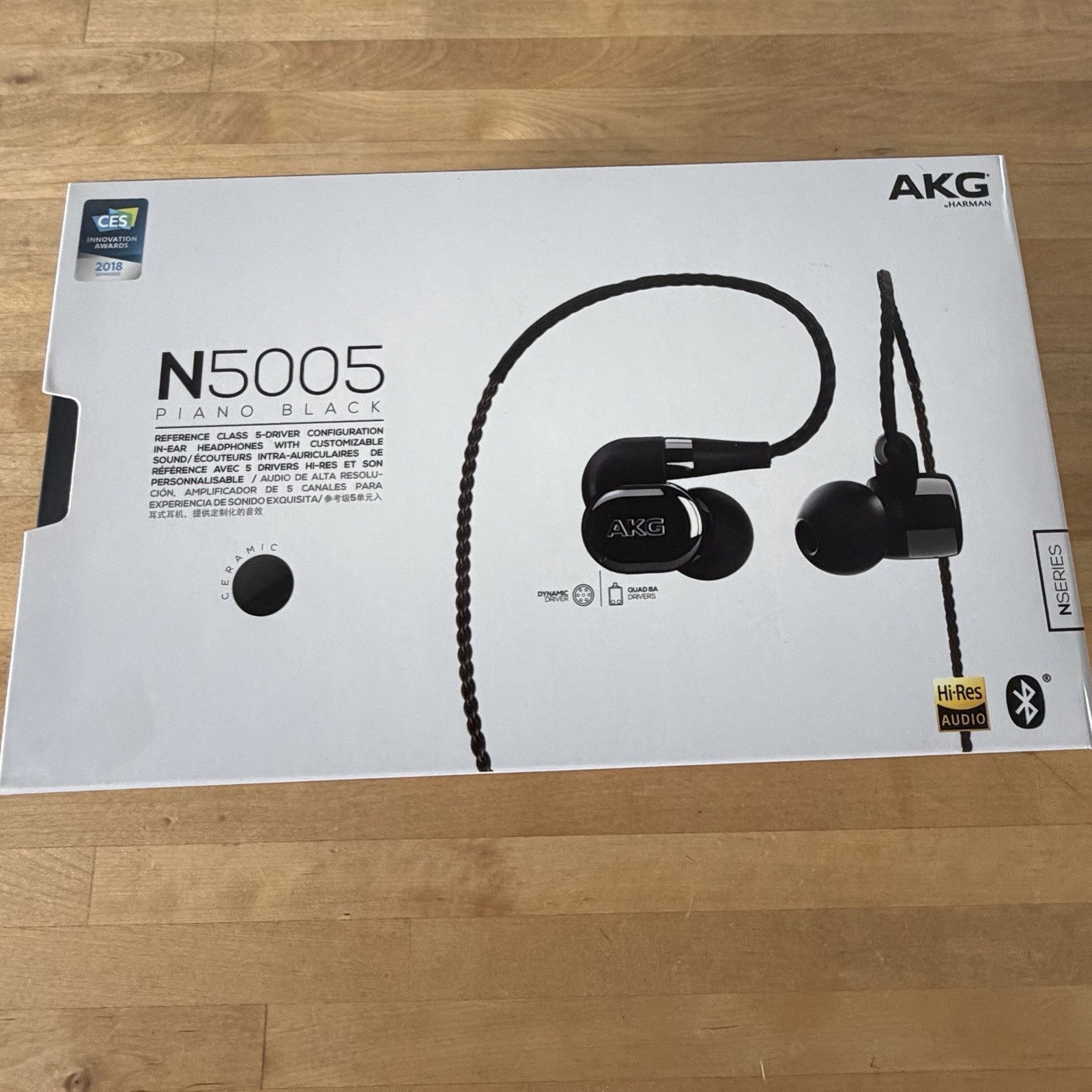 AKG N5005 Reference Class 5-Driver Configuration in-Ear Headphones – Black