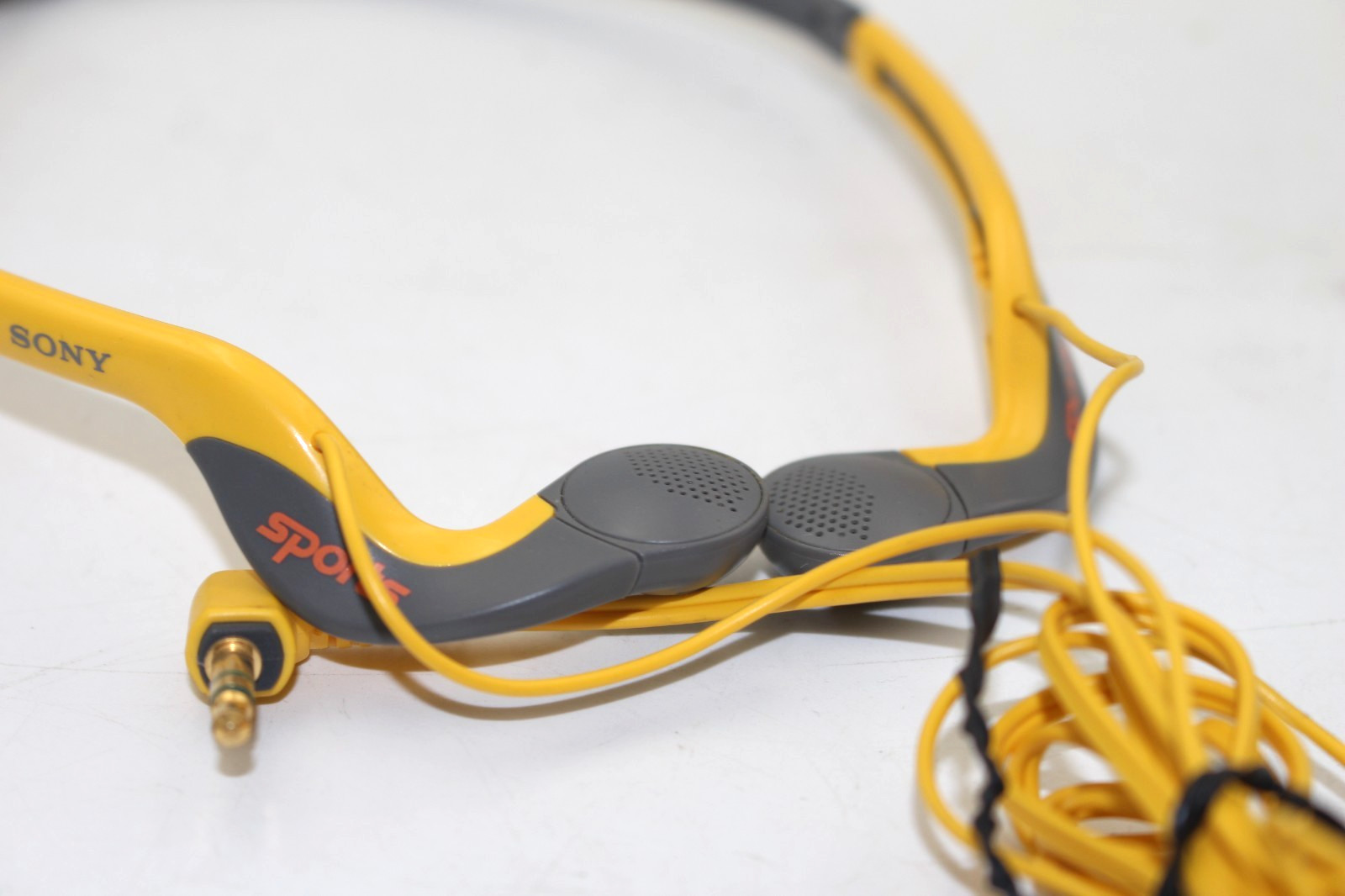 Sony Sports MDR-A30G Gray Yellow Wired Water Resistant In-Ear Stereo Headphones