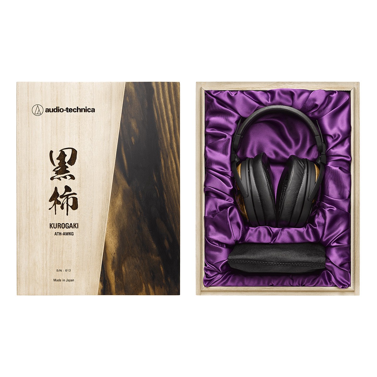 Audio-Technica ATH-AWKG Closed-Back Kurogaki Over-Ear Headphones