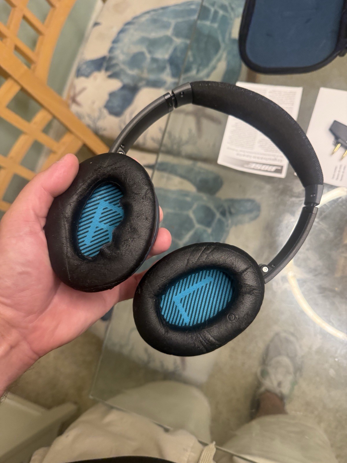 Bose QuietComfort 25 Acoustic Noise Cancelling Headphones Black with Case (A)