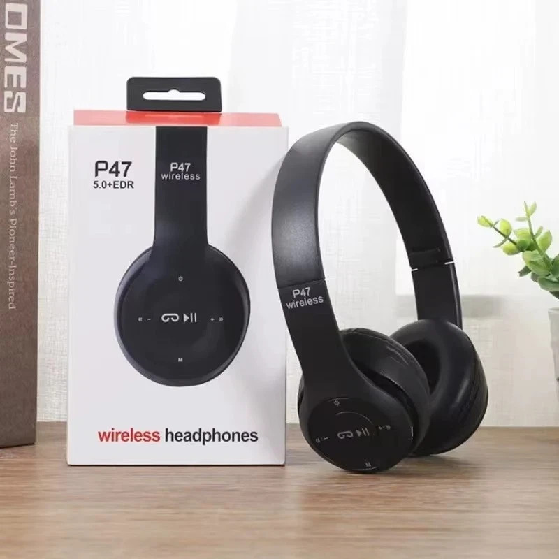 Wireless Headphones Bluetooth Noise Cancelling Stereo Earphones Over Ear Headset