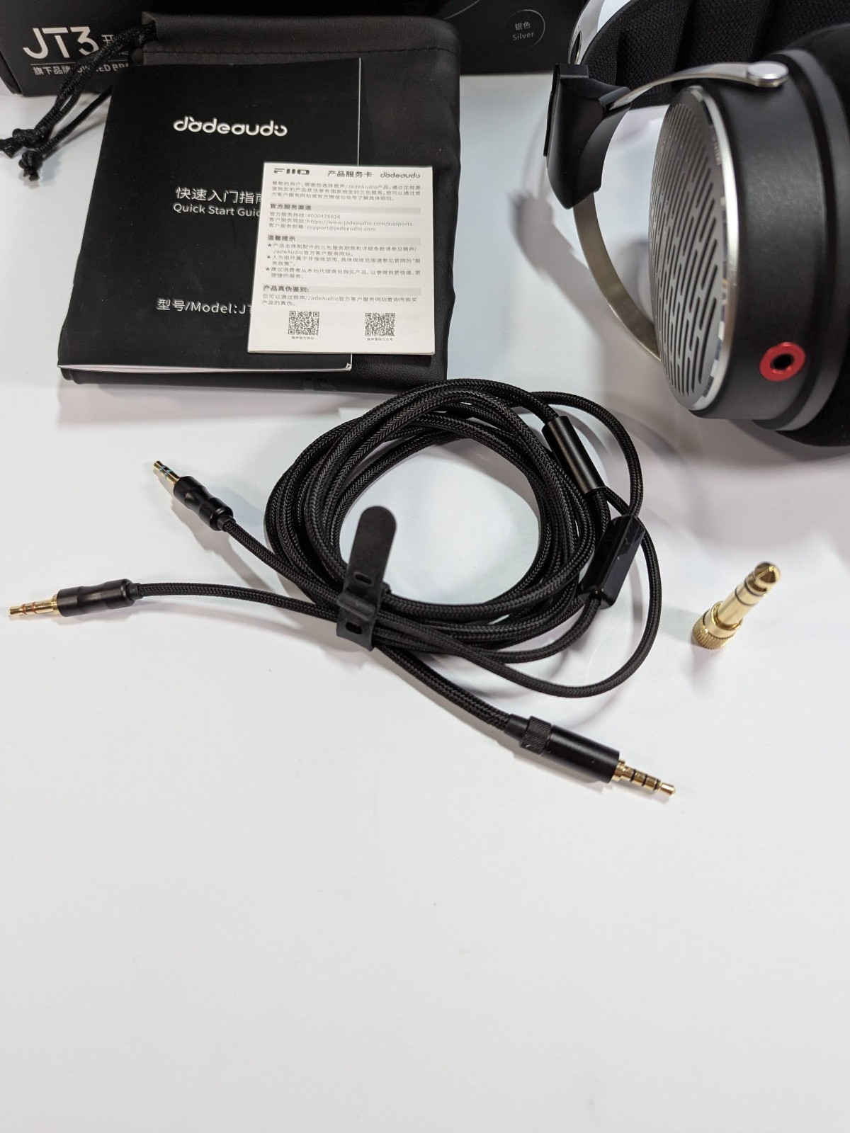 FiiO JT3 Hi-Fi Headphones – Aluminum-Magnesium Build – 80 Ohm – 53mm Drivers