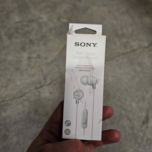 SONY MDR-EX14AP EARBUDS – WHITE