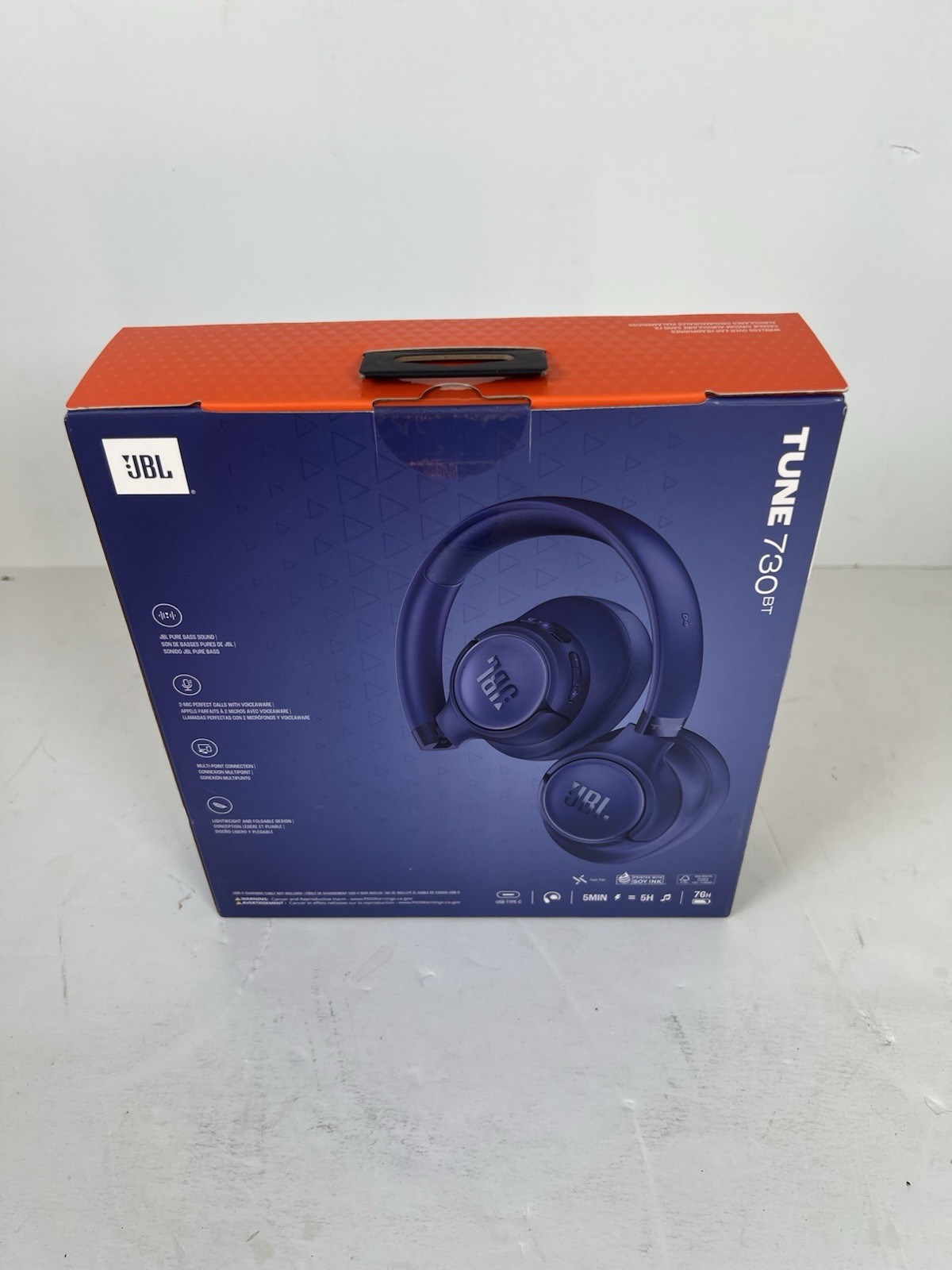 New In Box JBL Tune 670NC Wireless On-Ear Headphones Purple ANC