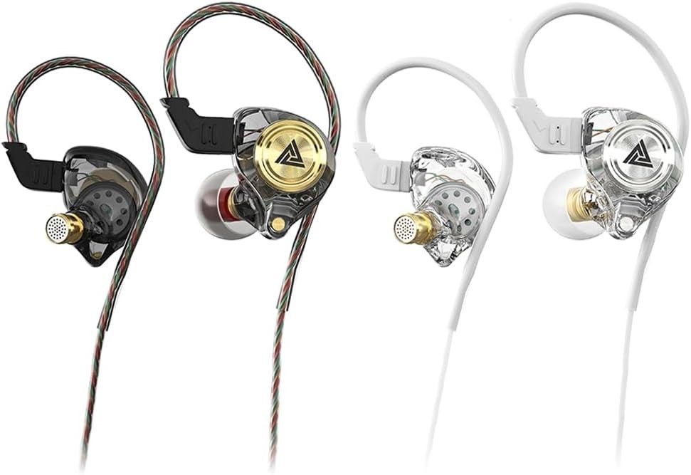2 Pack AK3FILE Wired Earbuds – Ergonomic Design with Water Resistance Feature