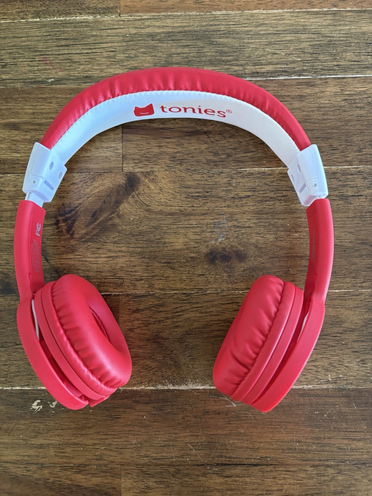 Red Headphones For Kids-Toniebox No Aux Cable