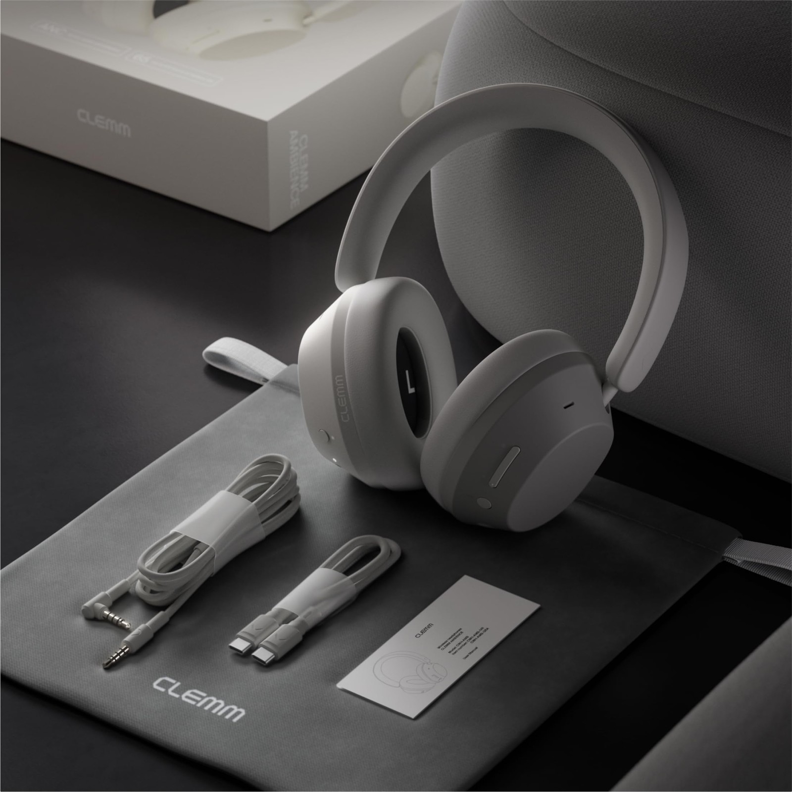 Ambience Over-Ear Headphones, Active Noise Cancelling & Transparency Mode, 65…