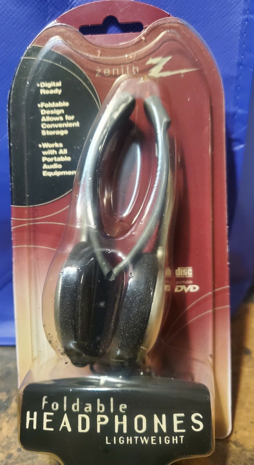 Zenith Foldable Stereo Headphones, Lightweight, Rich Bass